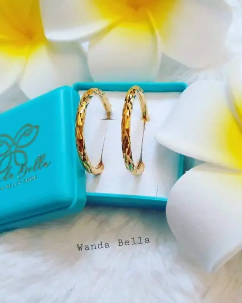 ต่างหูหุ้มทองแท้ 24k